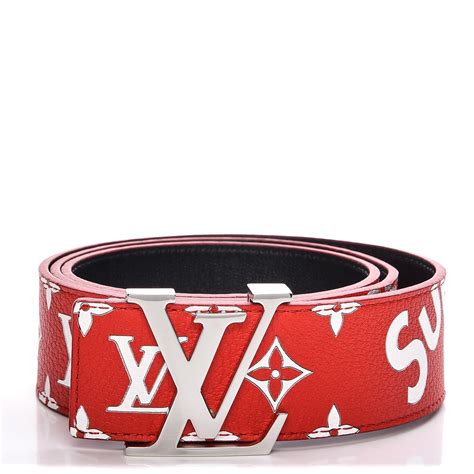 louis vuitton x supreme ua 38 belt price|Louis Vuitton supreme red belt.